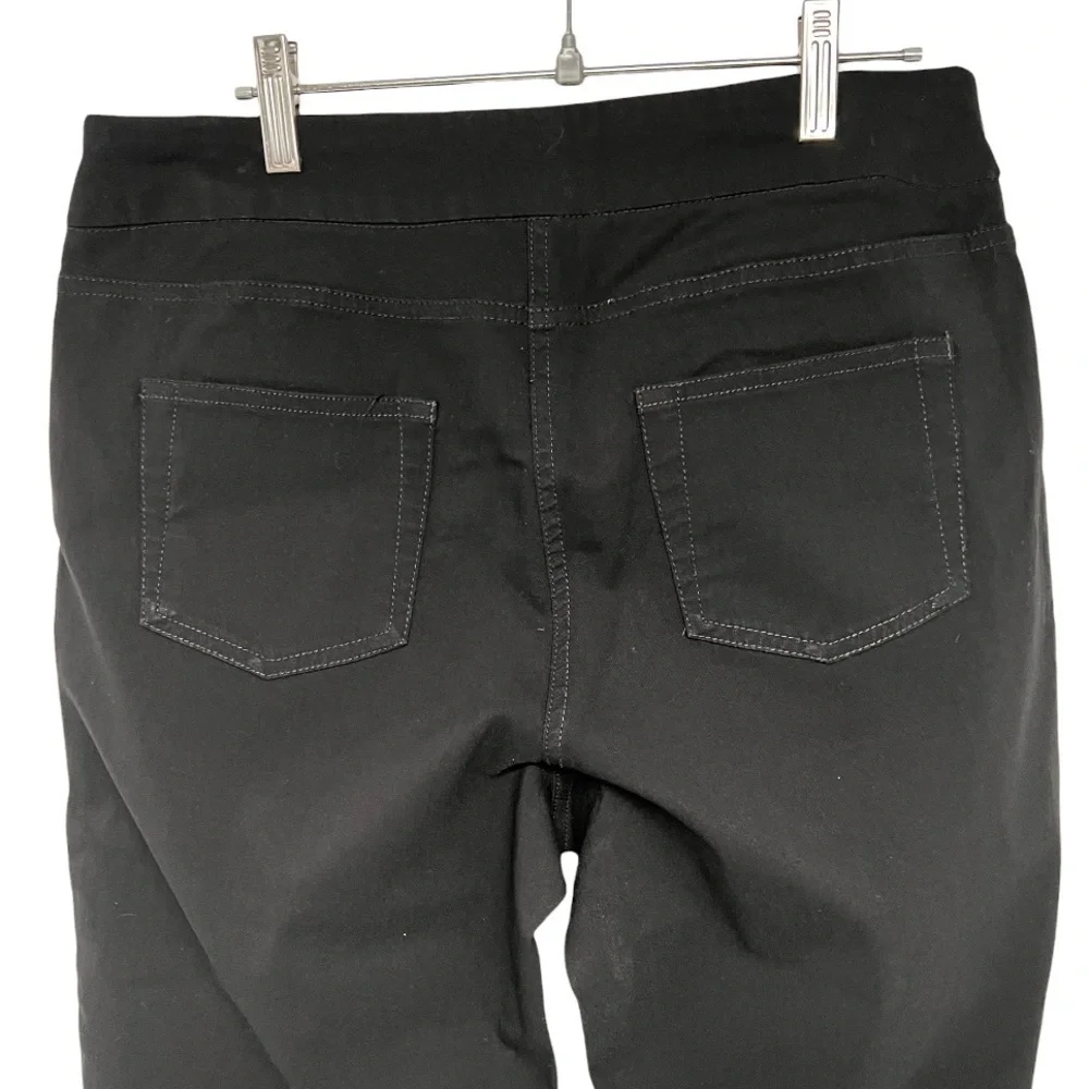 Soft Surroundings Black Stretchy Pull On Cropped Pants_7